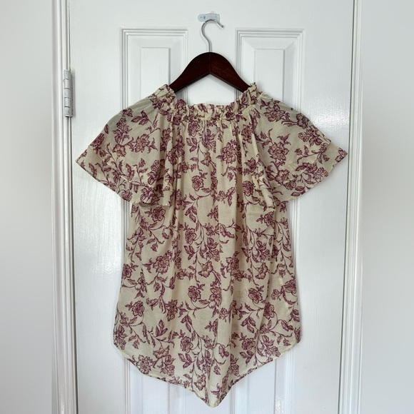 Christy Lynn Gigi Blouse in Raspberry Floral Medium - Picture 3 of 10